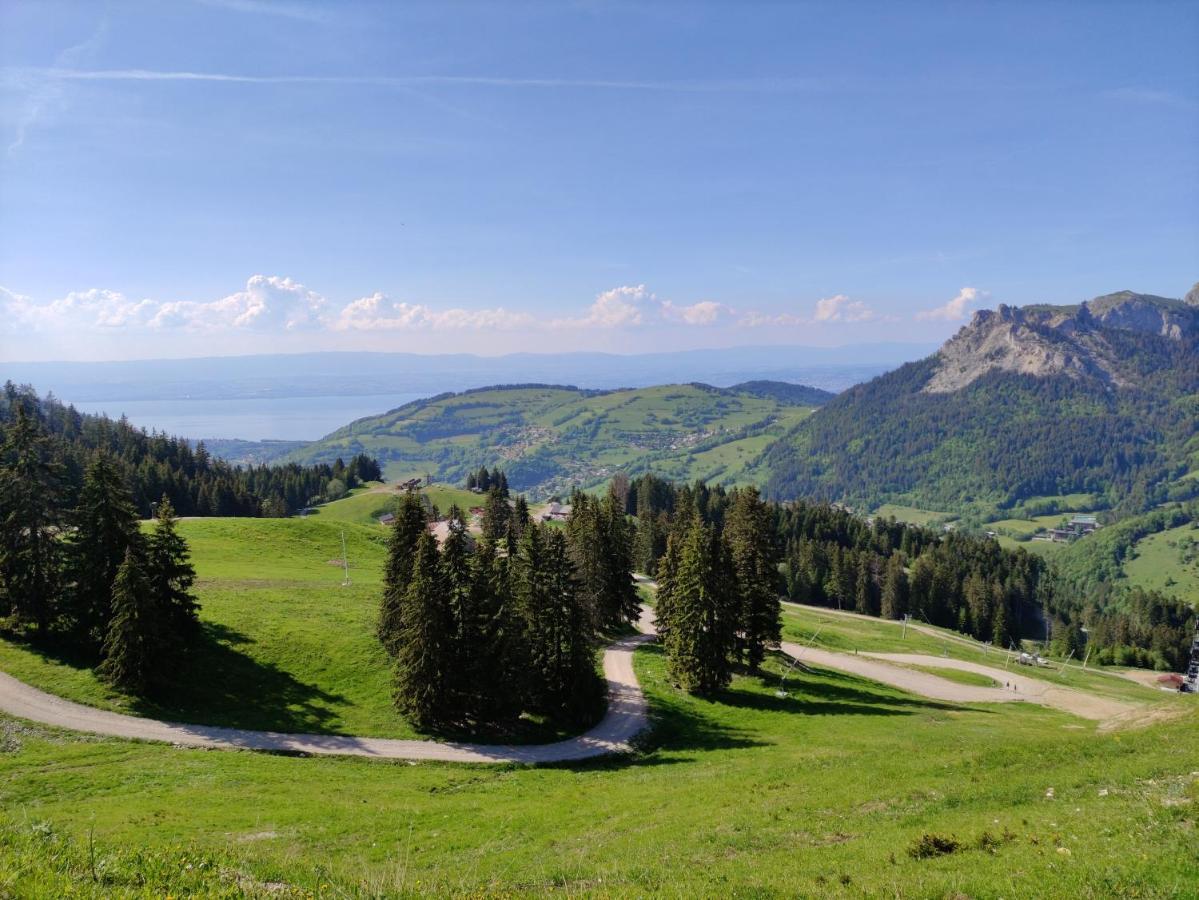 Appartement T2 A Bernex Avec Wifi, Vue Sur Montagne Luaran gambar