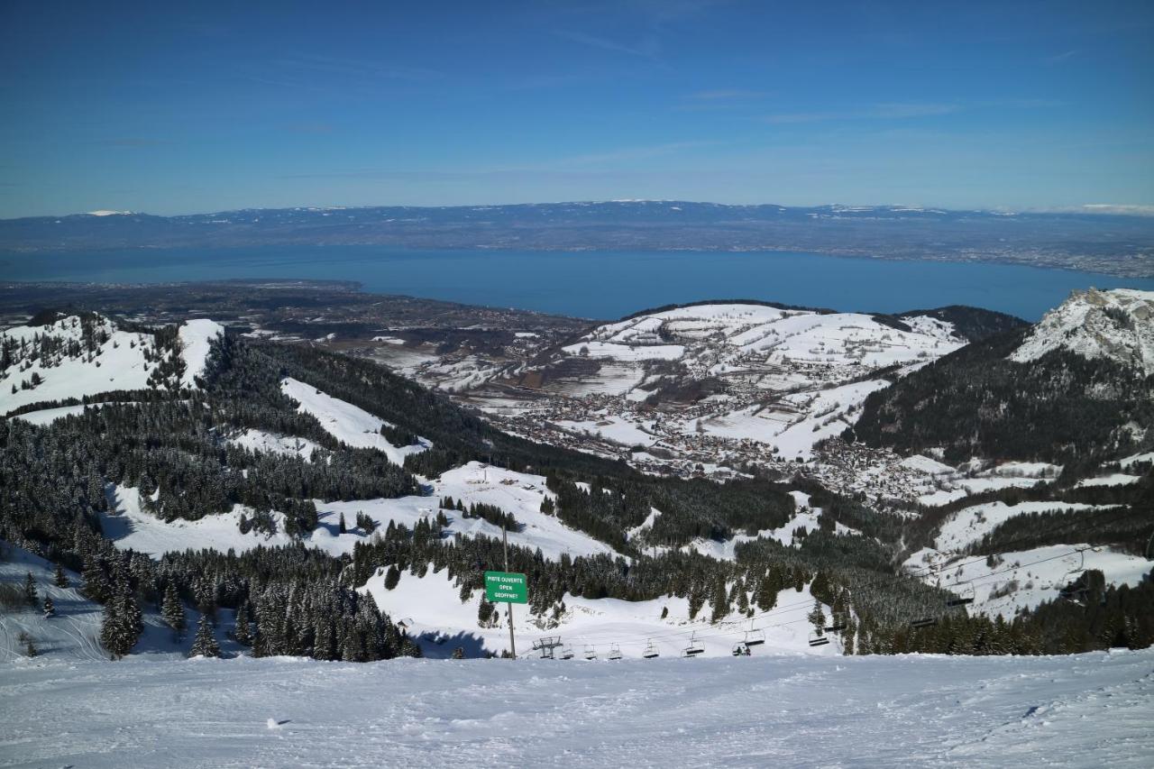 Appartement T2 A Bernex Avec Wifi, Vue Sur Montagne Luaran gambar